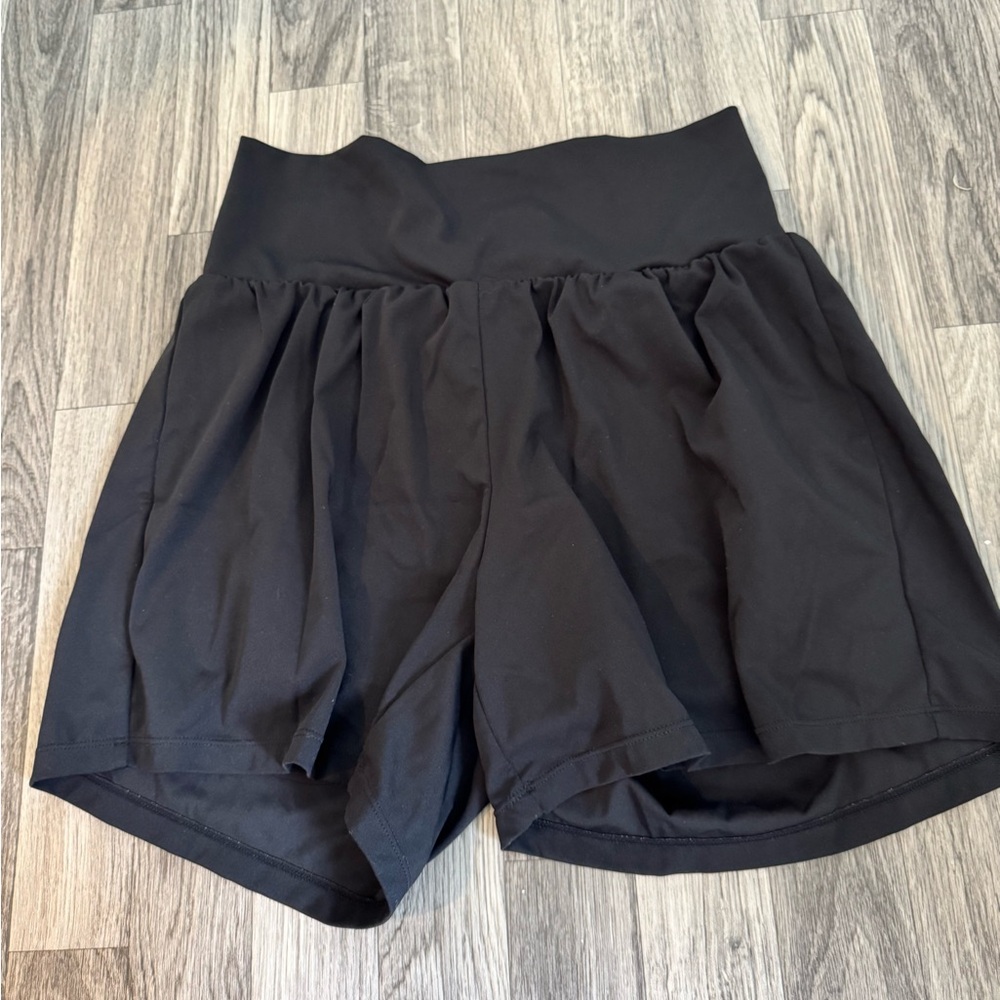 HALARA Black High Waist Athletic Shorts